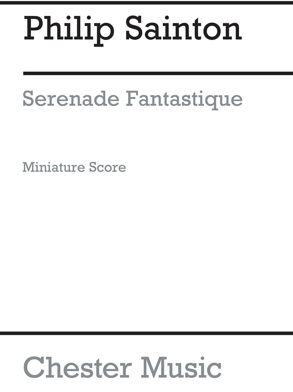 Serenade Fantastique (Miniature Score) de Philip Sainton, Partition pour hautbois et Ensemble à cordes