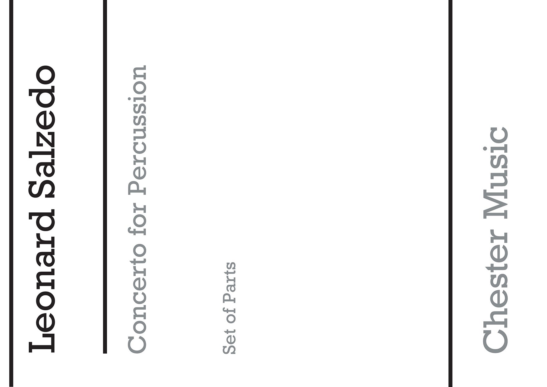 Concerto For Percussion Op. 74 (1969) Pts de Leonard Salzedo, Livre pour percussion
