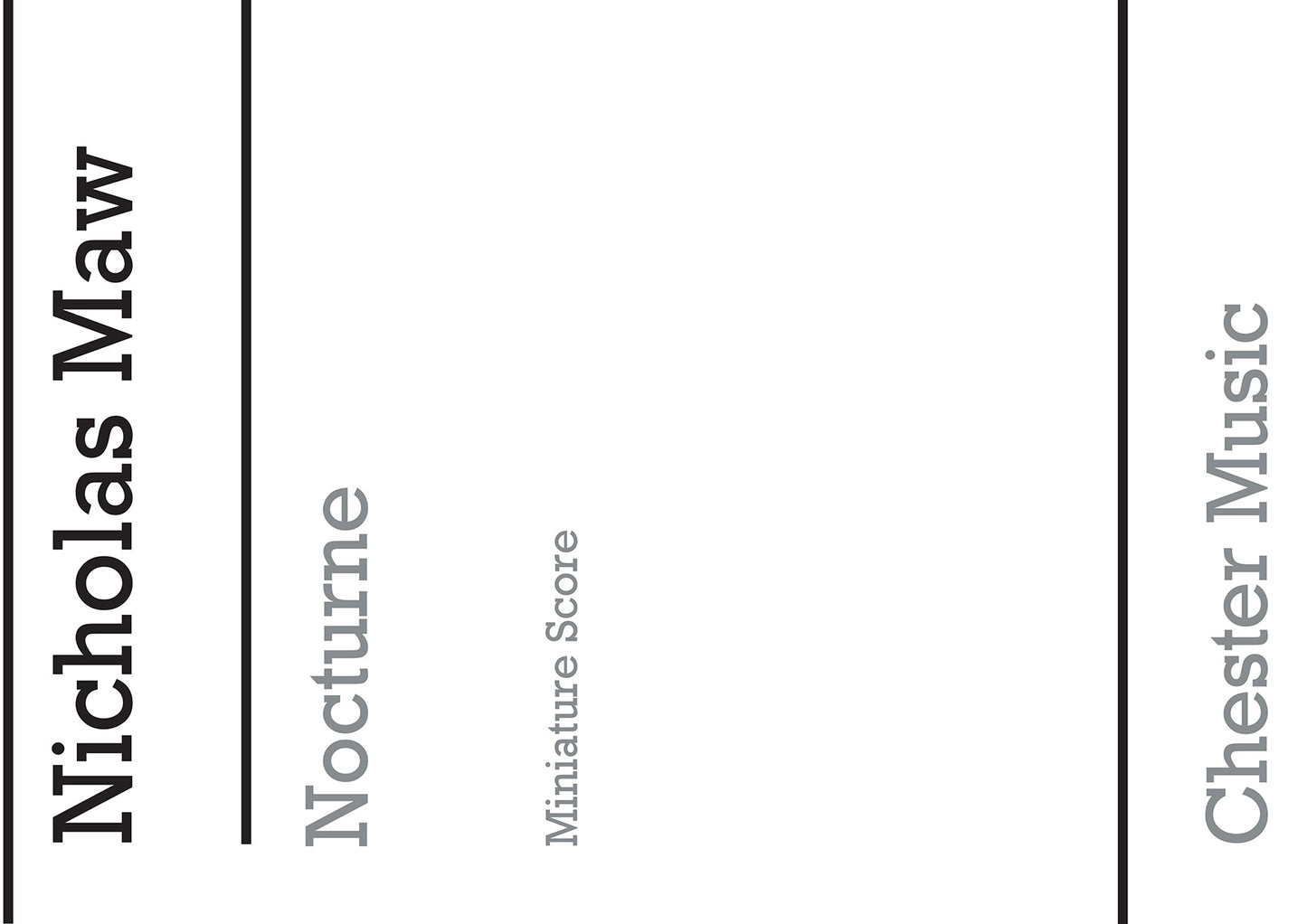 Nocturne (Miniature Score) de Nicholas Maw, Partition pour mezzo-soprano et Ensemble de chambre et Orchestre