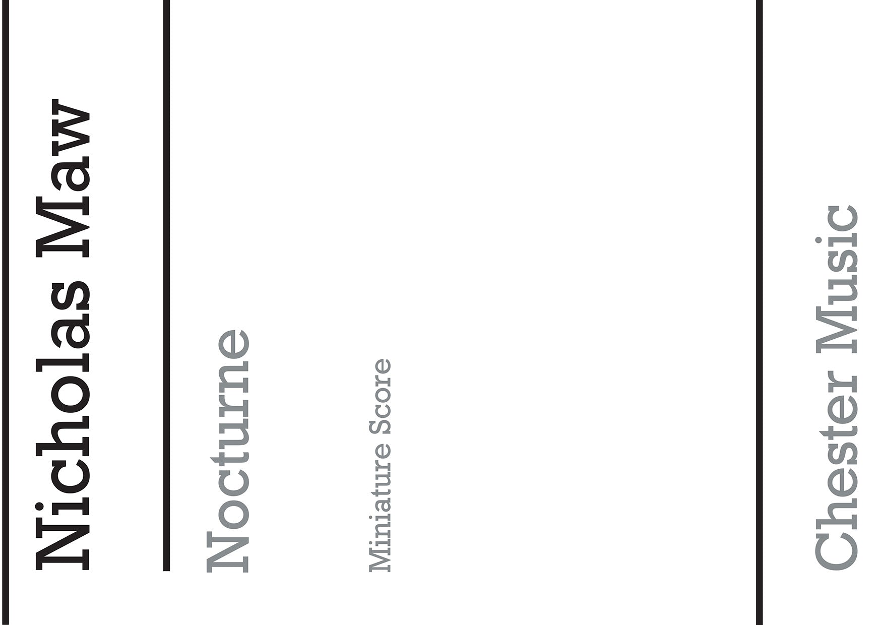 Nocturne (Miniature Score) de Nicholas Maw, Partition pour mezzo-soprano et Ensemble de chambre et Orchestre