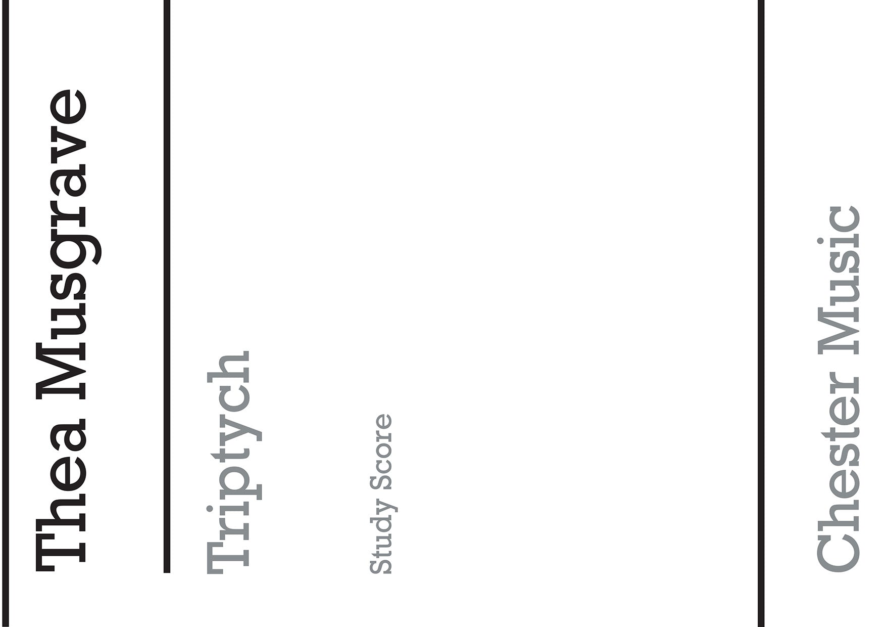 Triptych for Tenor and Orchestra de Thea Musgrave, Partition d'étude pour orchestre et Voix de ténor