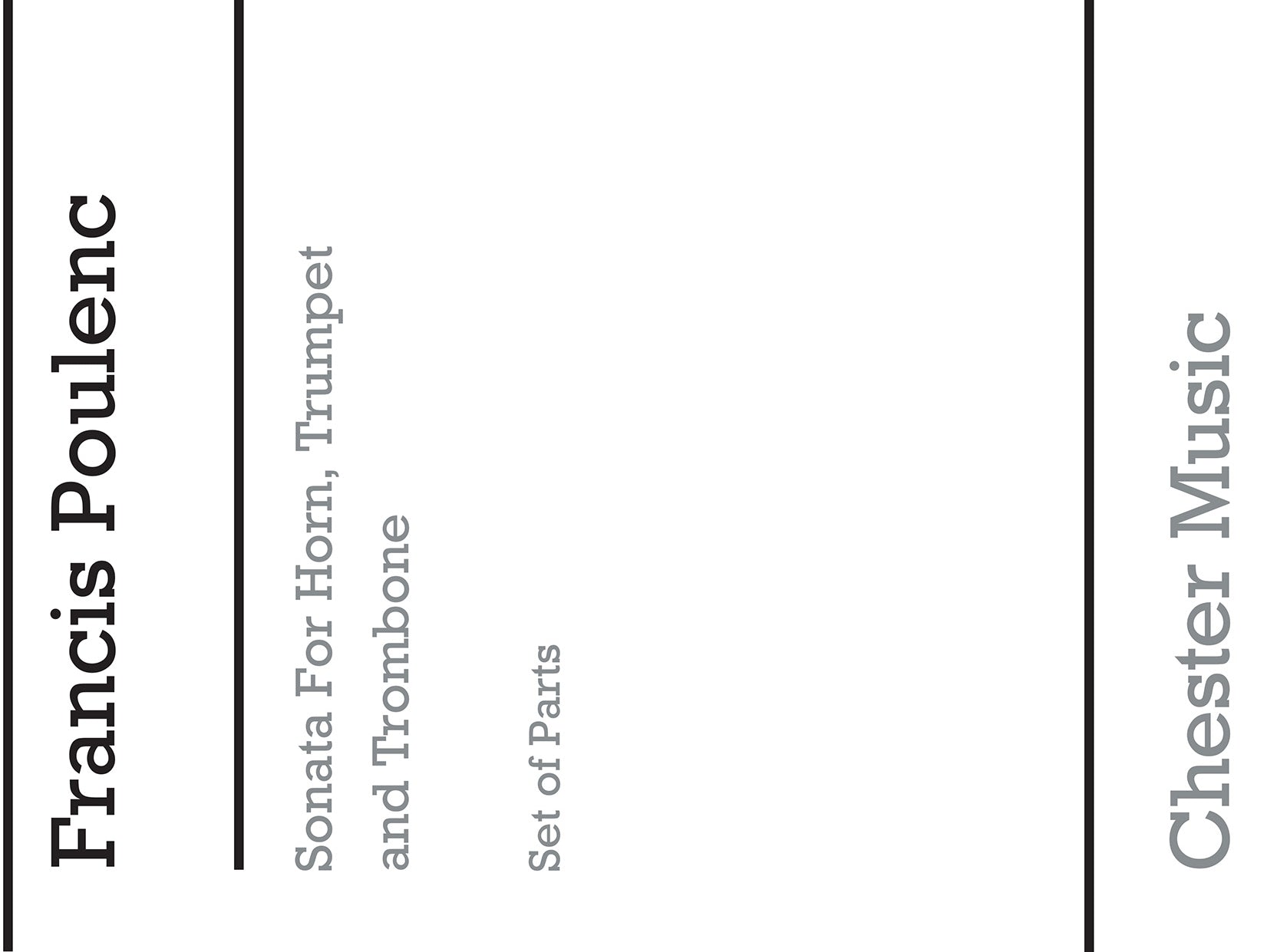 Sonata For Horn, Trumpet and Trombone (Parts) de Francis Poulenc, Livre pour ensemble de cuivres