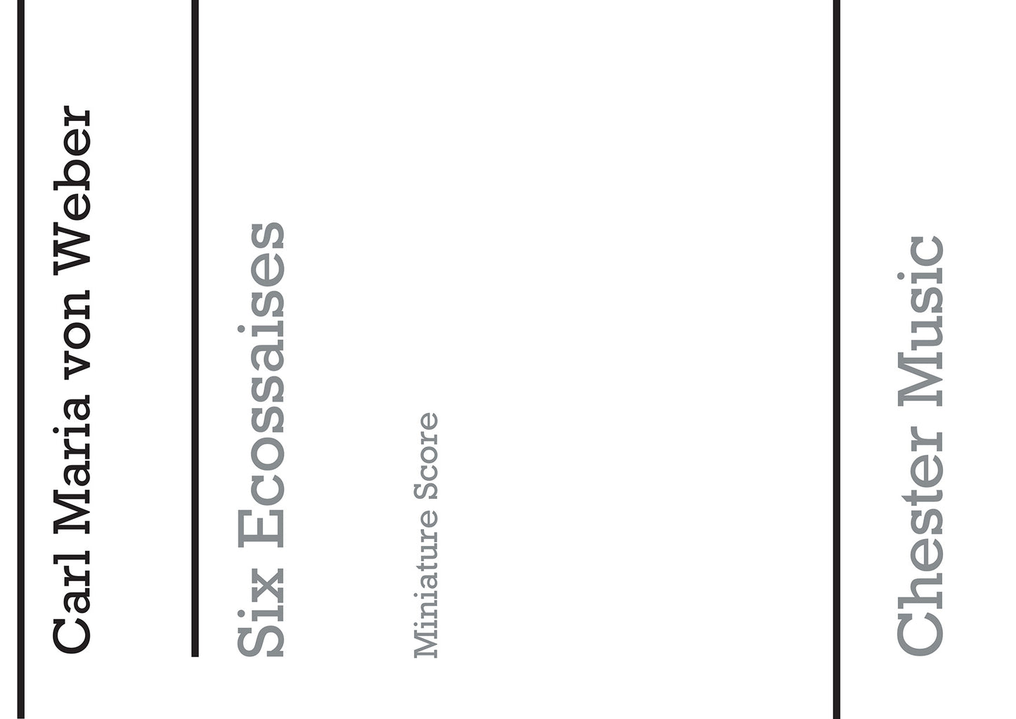 Six Ecossaises For String Quartet de Carl Maria von Weber, Livre pour quatuor à cordes