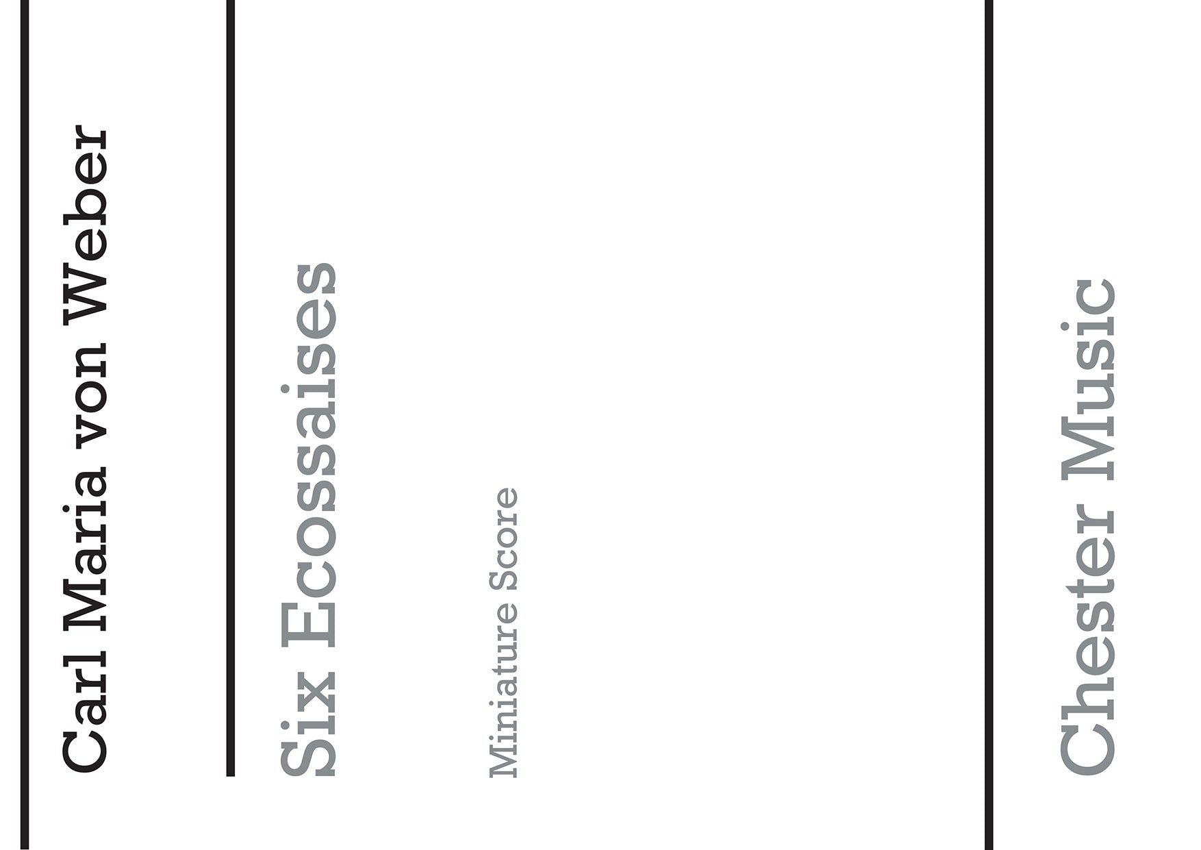 Six Ecossaises For String Quartet de Carl Maria von Weber, Livre pour quatuor à cordes