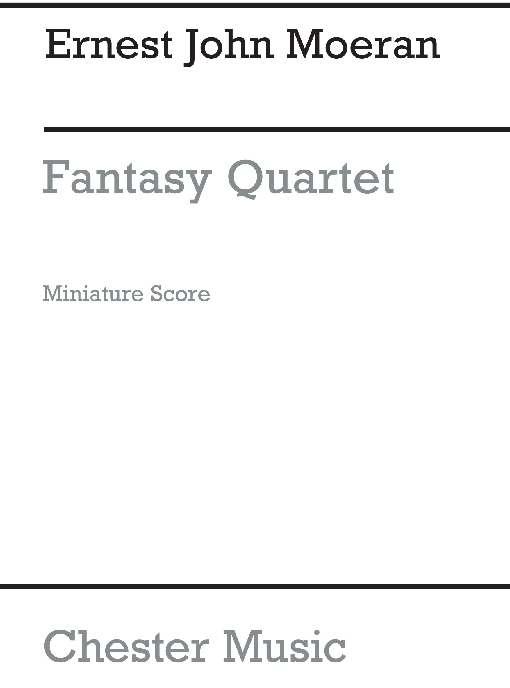 Fantasy Quartet (Miniature Score) de E.J. Moeran, Partition pour ensemble de chambre
