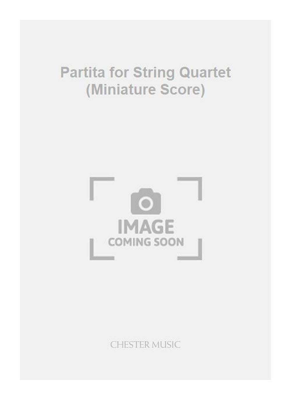Partita for String Quartet (Miniature Score) de Peter Exton, Partition pour quatuor à cordes