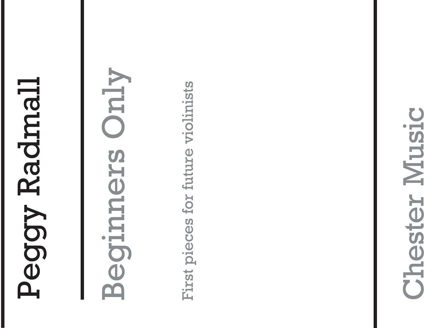 Beginners Only de Peggy Radmall, Livre pour violon et Piano