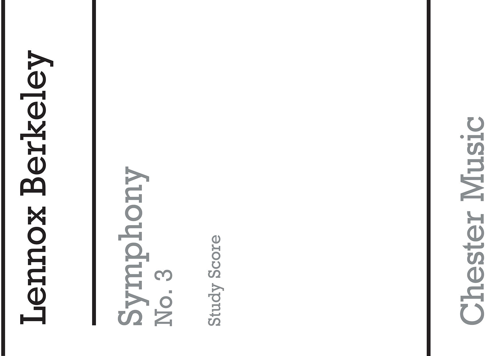 Symphony No.3 Op.74 (Miniature Score) de Lennox Berkeley, Partition pour orchestre