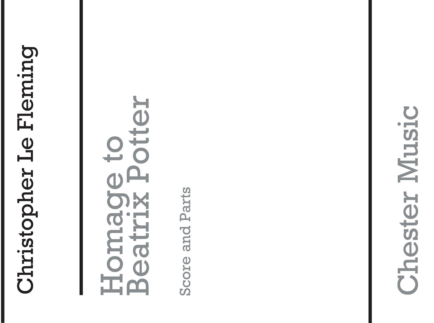 Homage To Beatrix Potter de Christopher Le Fleming, Partition + parties pour ensemble à vent