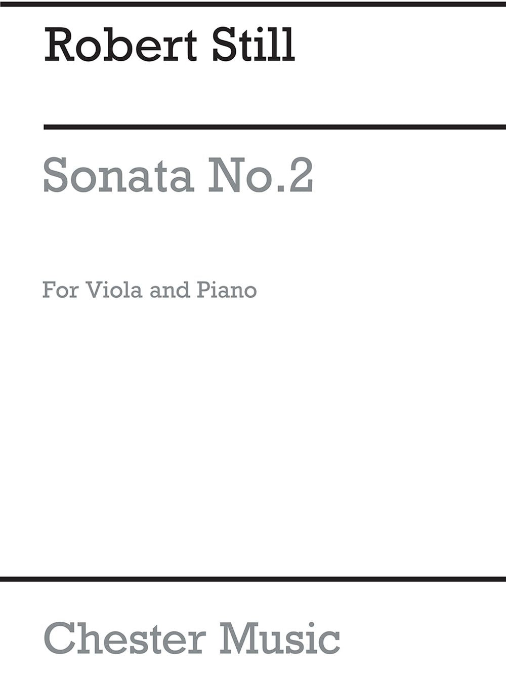 Still Sonata No. 2 de Robert Still, Livre pour alto et Piano