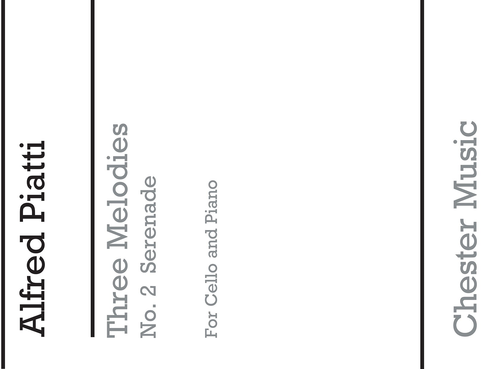 Serenade From Three Melodies de Franz Schubert, Livre pour violoncelle et Piano