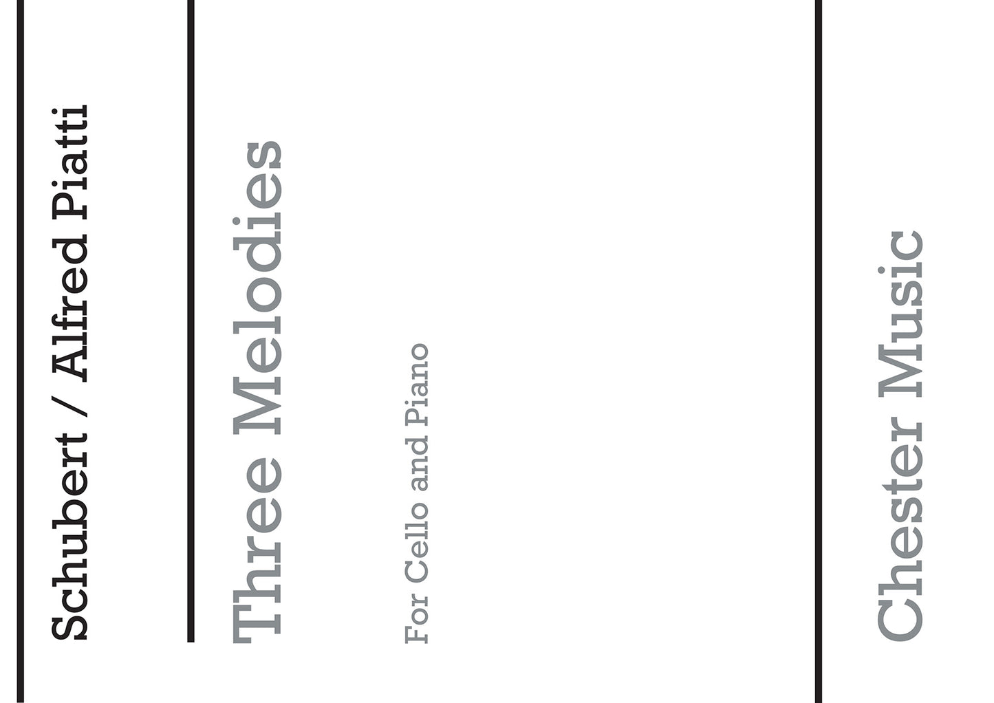 Am Meer From Three Melodies (Arr Piatti) de Franz Schubert, Livre pour violoncelle et Piano