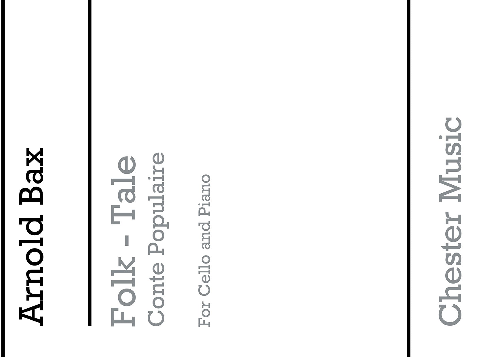 A Folk-Tale (Conte Populaire) for Cello And Piano de Arnold Bax, Livre pour violoncelle et Piano