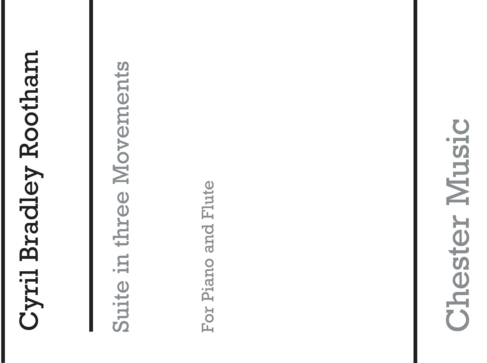Rootham Suite In Three Movements Flute/Piano de Cyril Bradley Rootham, Livre pour flûte et Piano