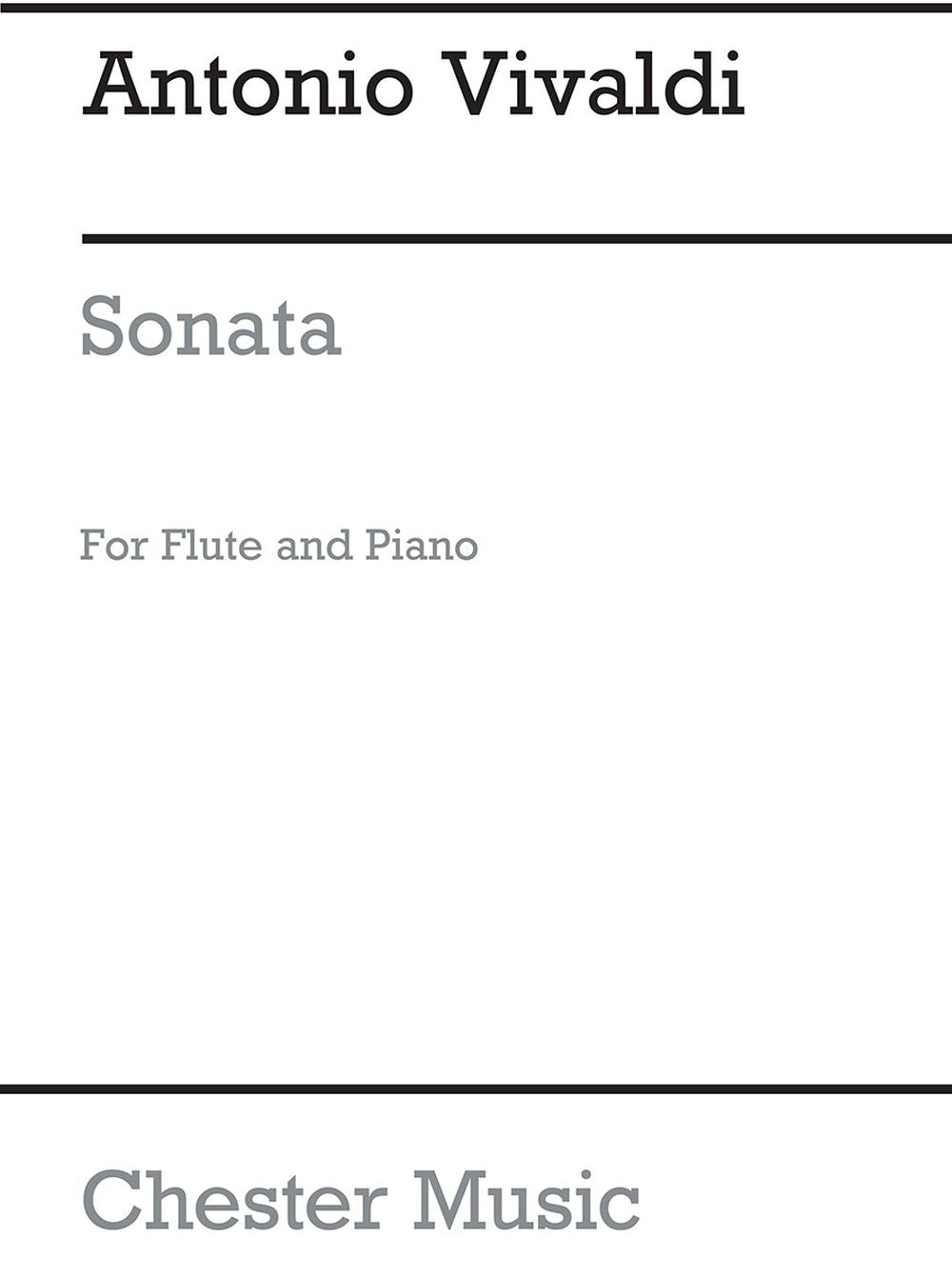 Sonata In C Major de Antonio Vivaldi, Livre pour flûte et Piano