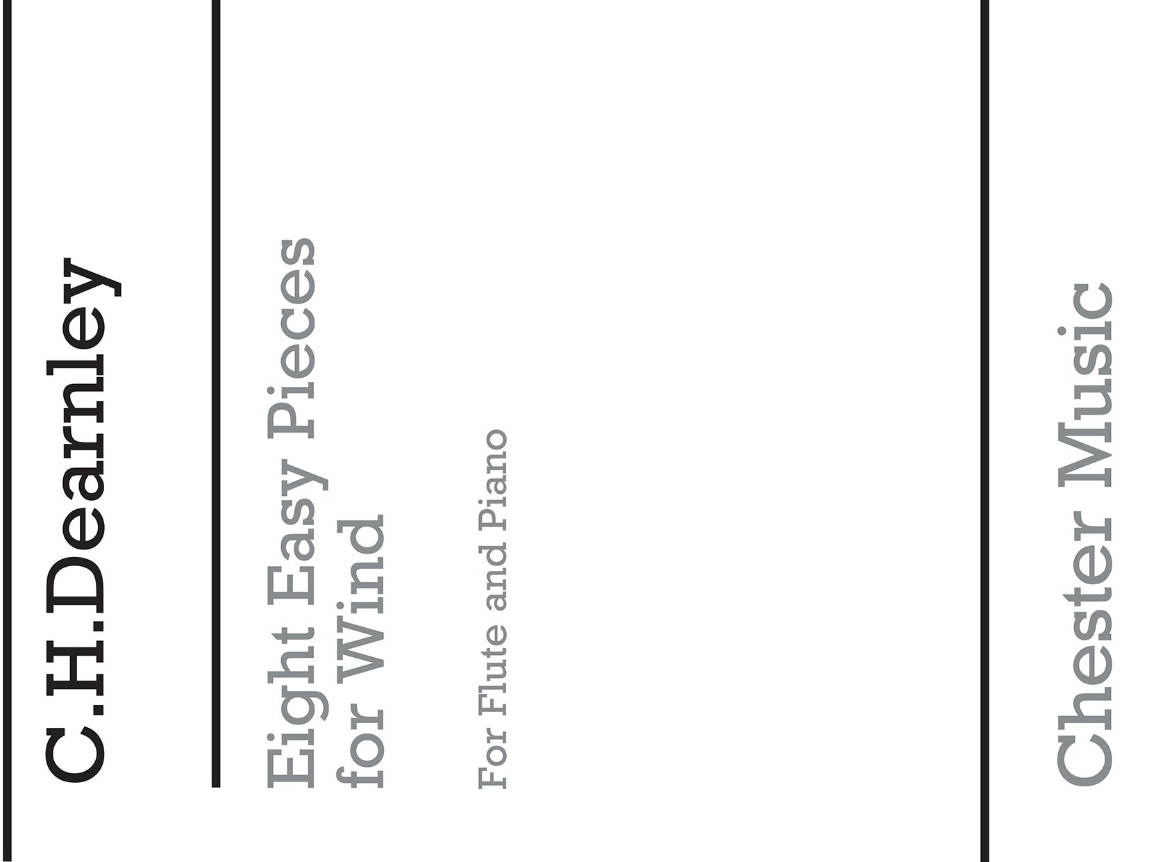 8 Easy Pieces For Flute And Piano, Livre pour flûte et Piano