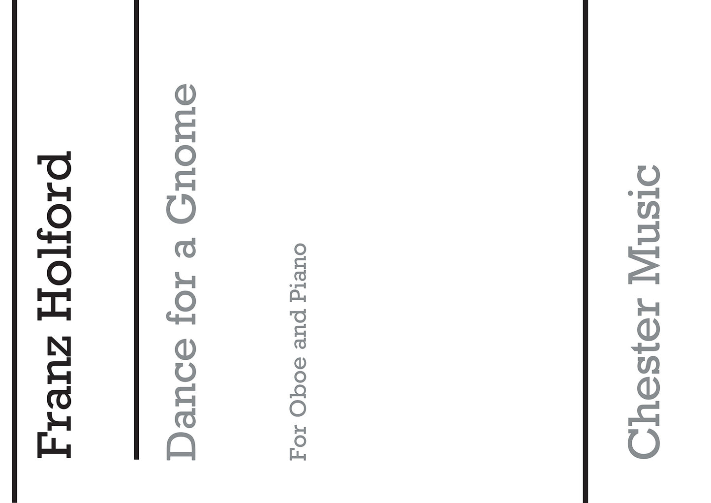 Dance For A Gnome de F. Holford, Livre pour hautbois et Piano