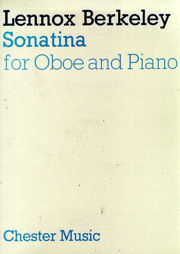 Sonatina For Oboe And Piano de Lennox Berkeley, Livre pour hautbois et Piano