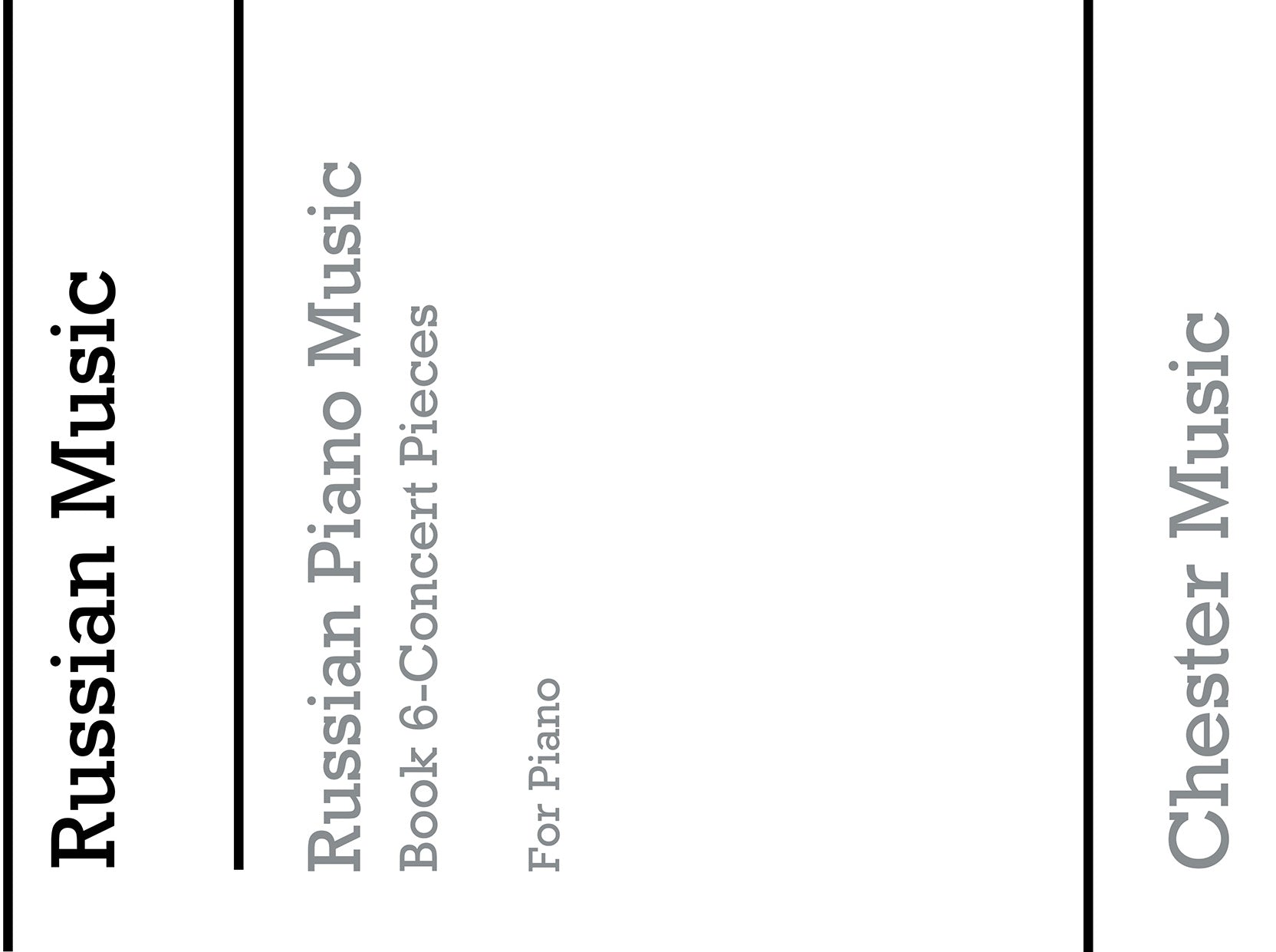 Weston: Russian Piano Music Vol.6, Livre pour piano