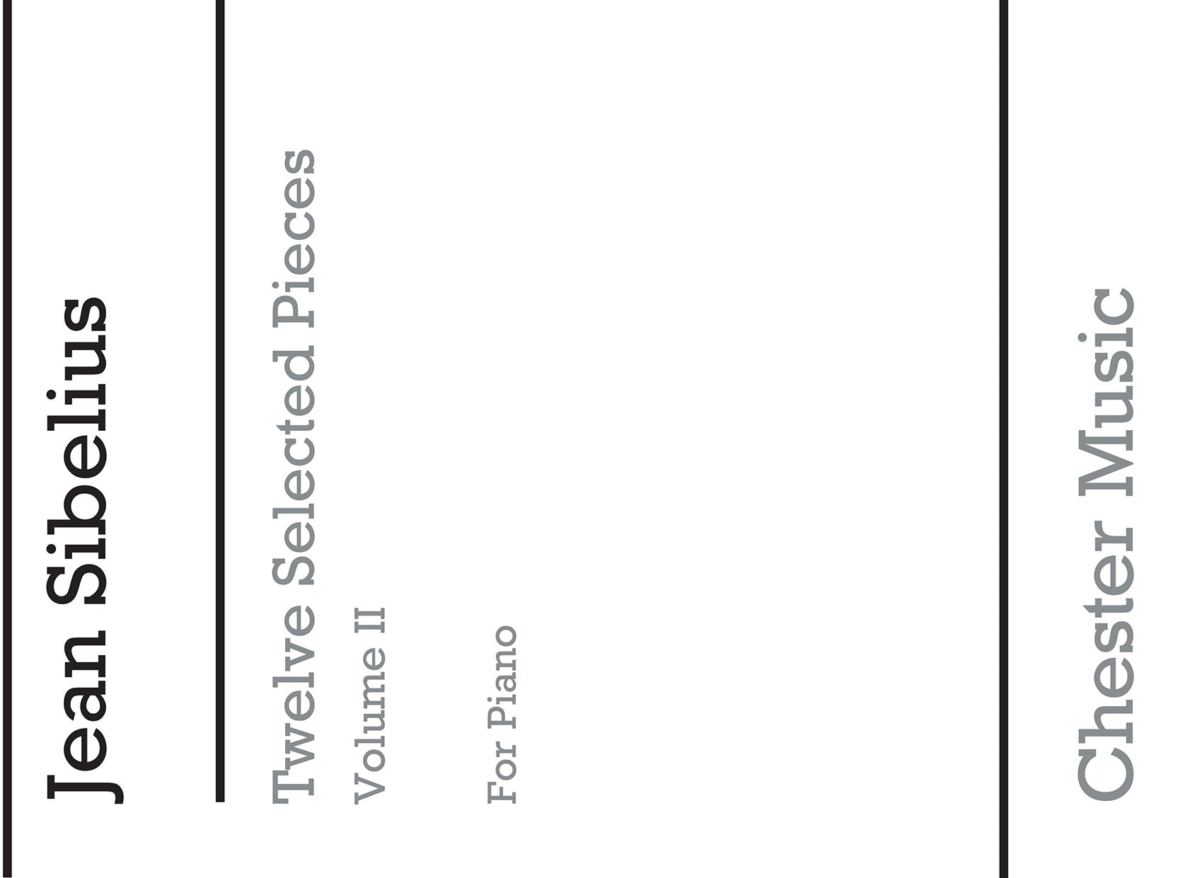 Twelve Selected Pieces For Piano Vol.2 de Jean Sibelius, Livre pour piano