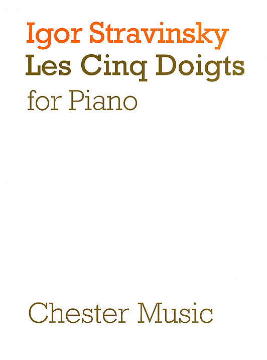 Les Cinq Doigts de Igor Stravinsky, Livre pour piano
