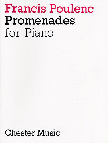 Promenades for Piano de Francis Poulenc, Livre pour piano
