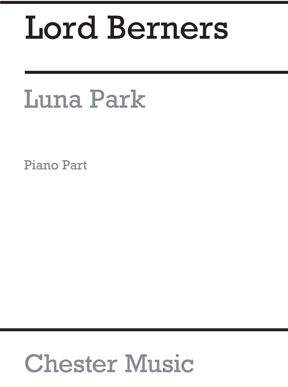 Luna Park (Piano Part), Livre pour piano