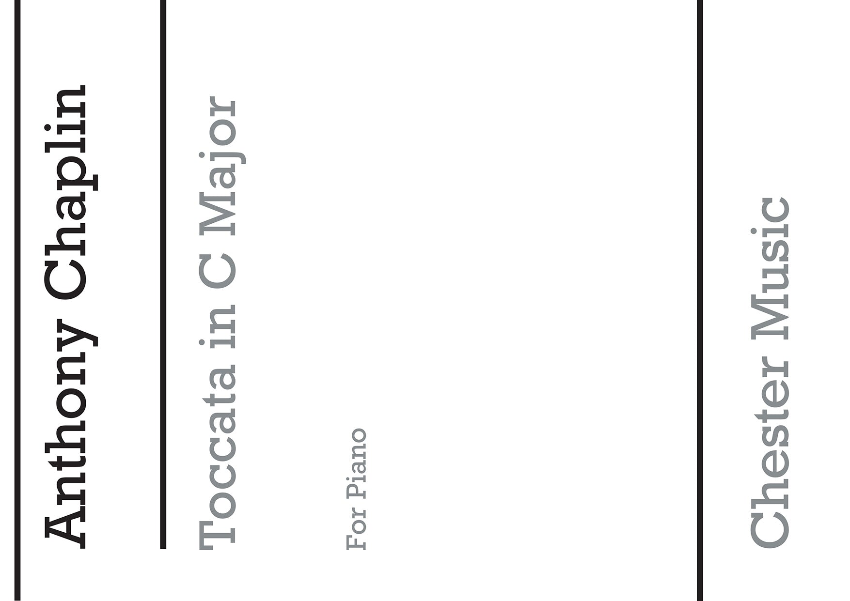 Toccata In C Major (Piano) de Anthony Chaplin, Livre pour piano