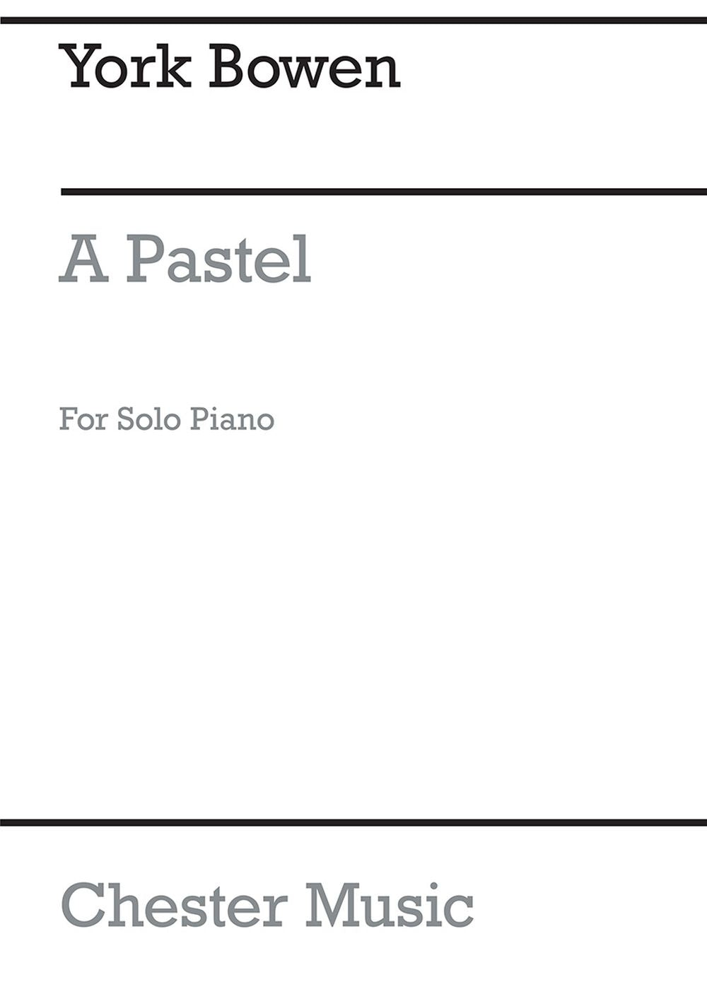 A Pastel de York Bowen, Livre pour piano