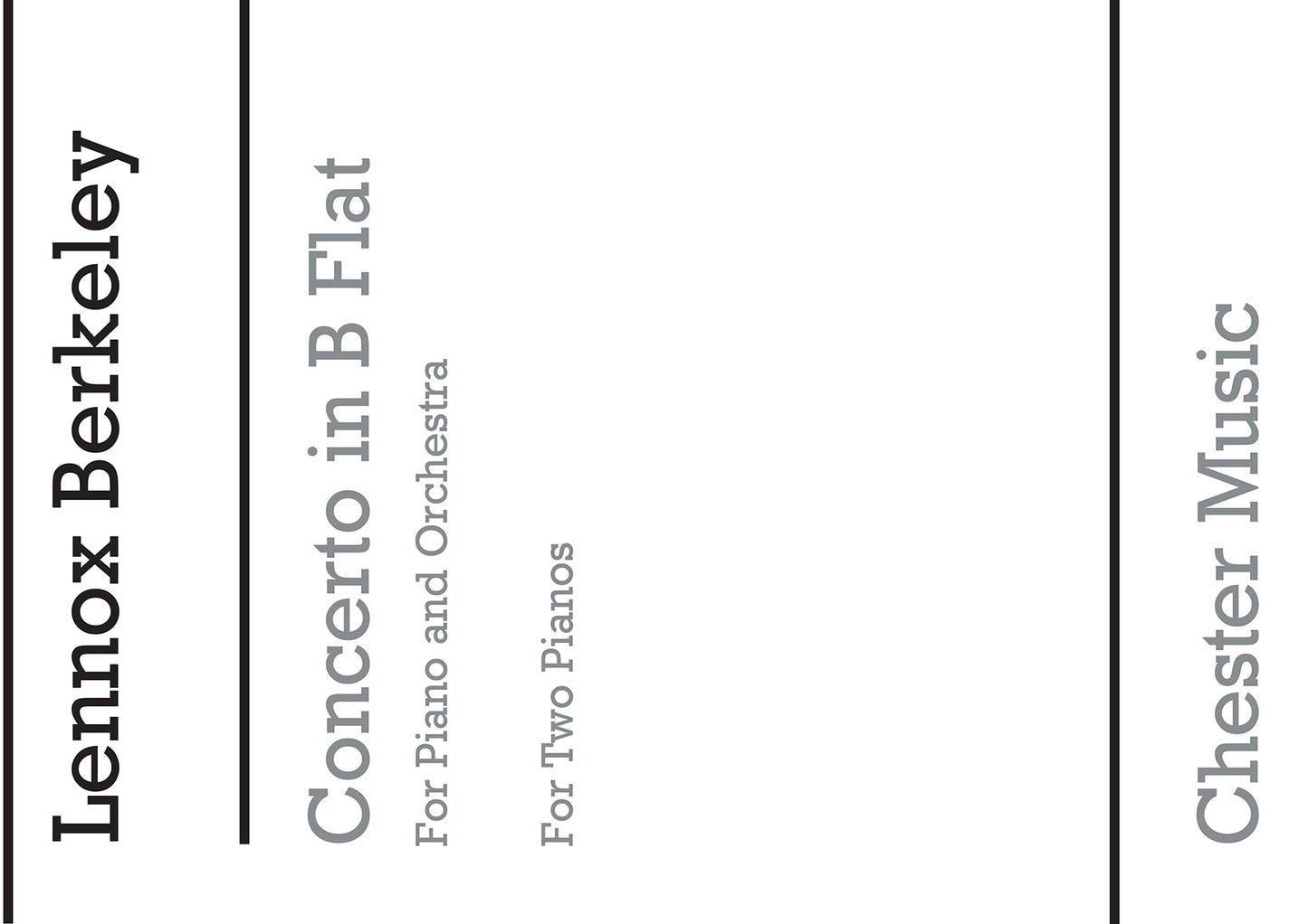 Piano Concerto In B Flat Op.29 (2 Piano Reduction) de Lennox Berkeley, Livre pour duo de pianos