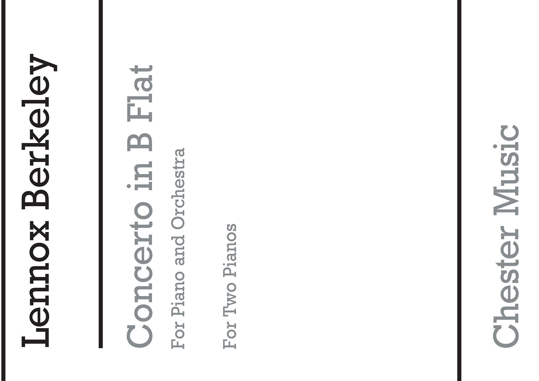 Piano Concerto In B Flat Op.29 (2 Piano Reduction) de Lennox Berkeley, Livre pour duo de pianos