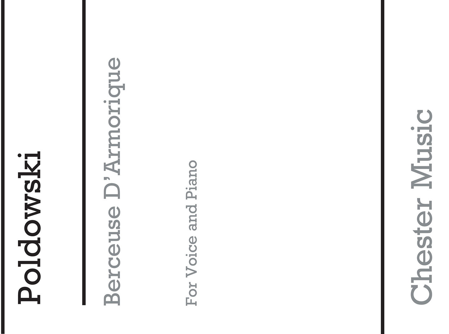 Berceuse D'armorique (Voice And Piano) de Poldowski, Livre pour voix et Piano