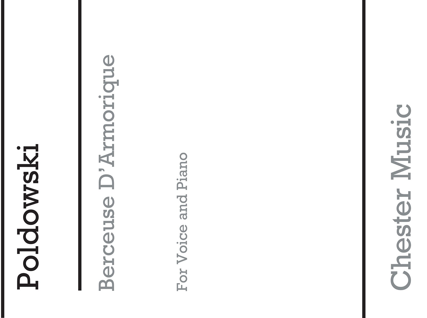 Berceuse D'armorique (Voice And Piano) de Poldowski, Livre pour voix et Piano