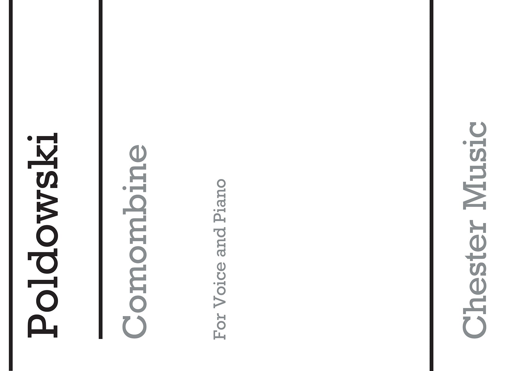 Colombine for Voice with Piano acc. de Poldowski, Livre pour voix et Piano