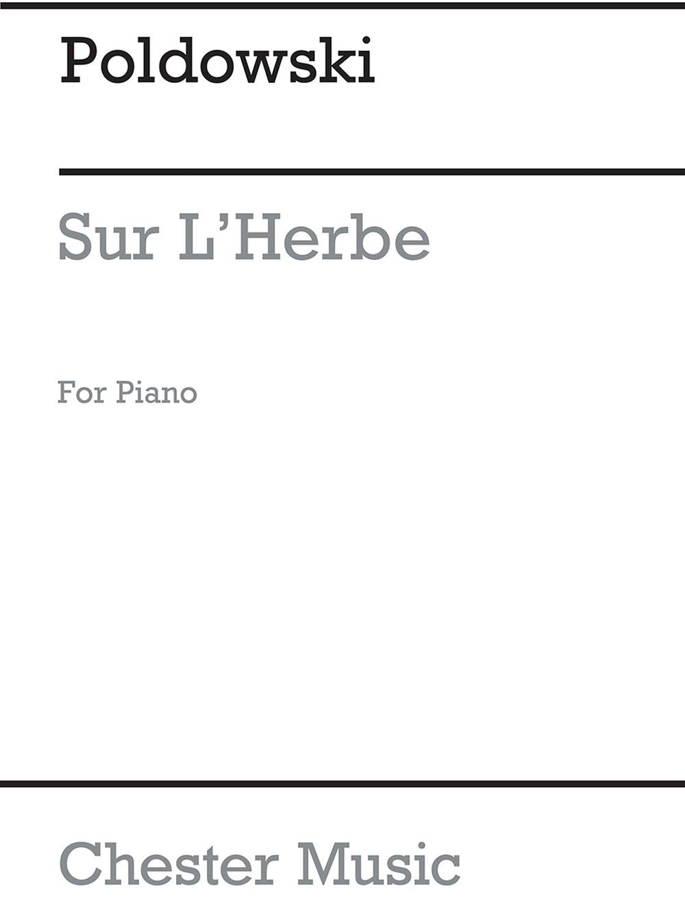 Sur L'herbe for Voice with Piano acc. de Poldowski, Livre pour voix et Piano