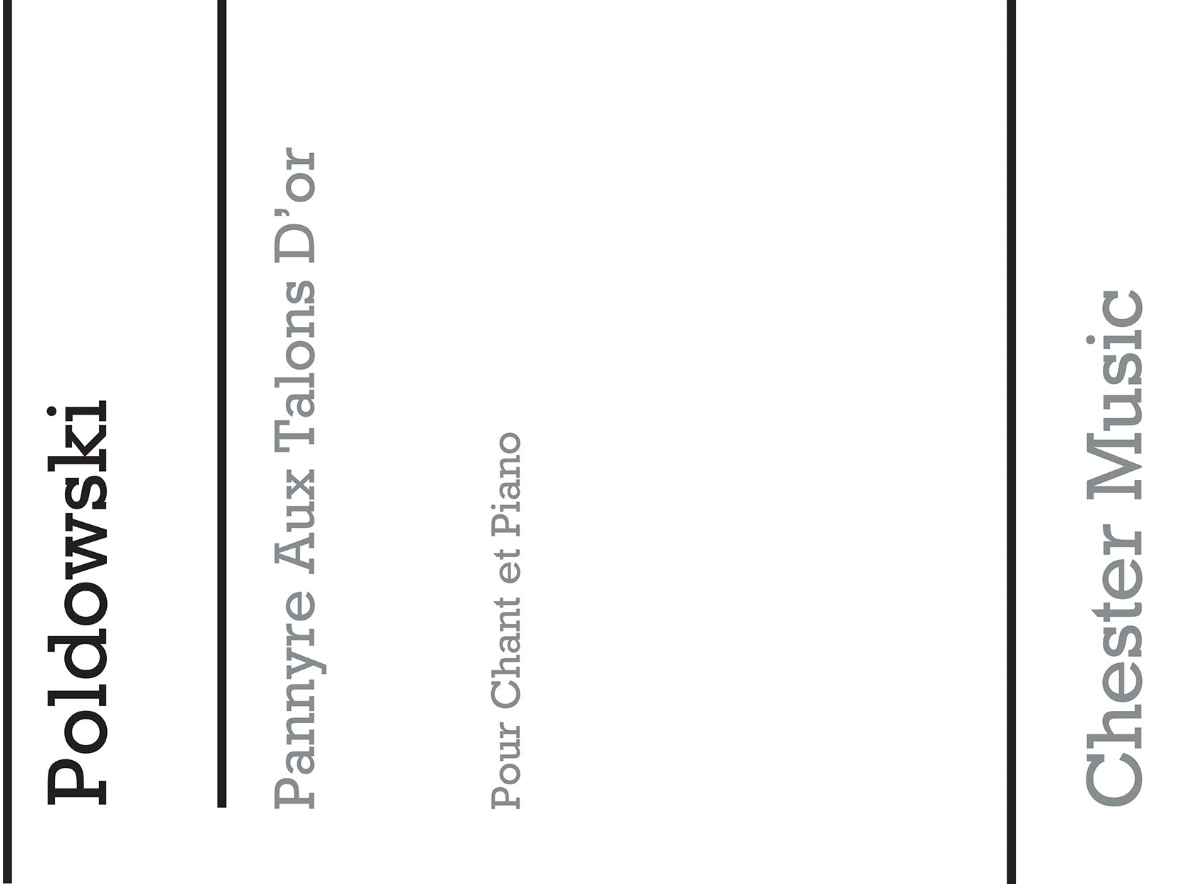 Pannyre Aux Talons D'or for Voice with Piano acc. de Poldowski, Livre pour voix et Piano