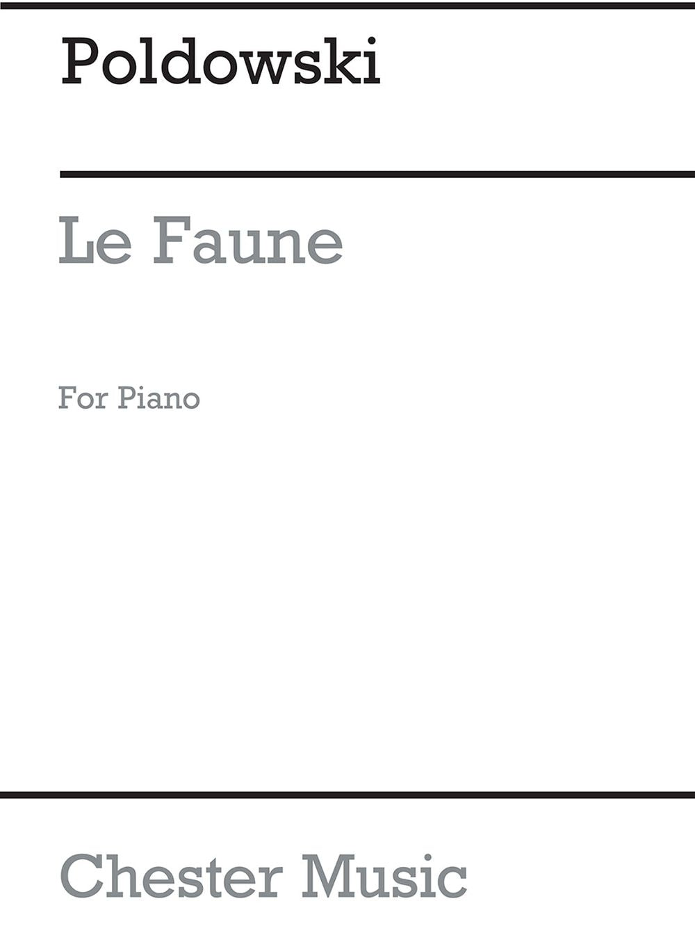 Le Faune for Voice with Piano acc. de Poldowski, Livre pour voix et Piano
