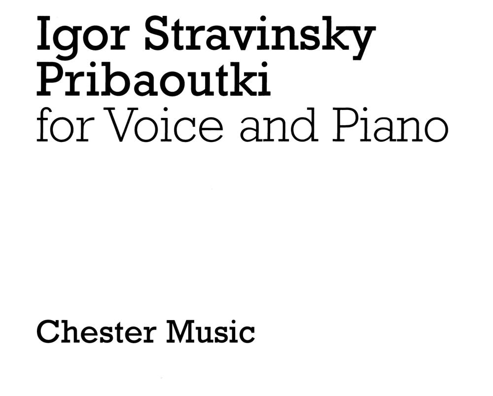 Pribaoutki Chansons (Soprano/Piano Reduction) de Igor Stravinsky, Livre pour voix de soprano et Piano