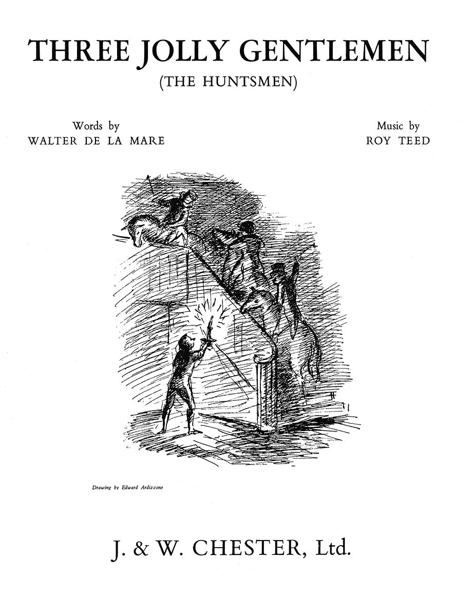Three Jolly Gentlemen de Roy Teed, Livre pour voix moyenne et Piano