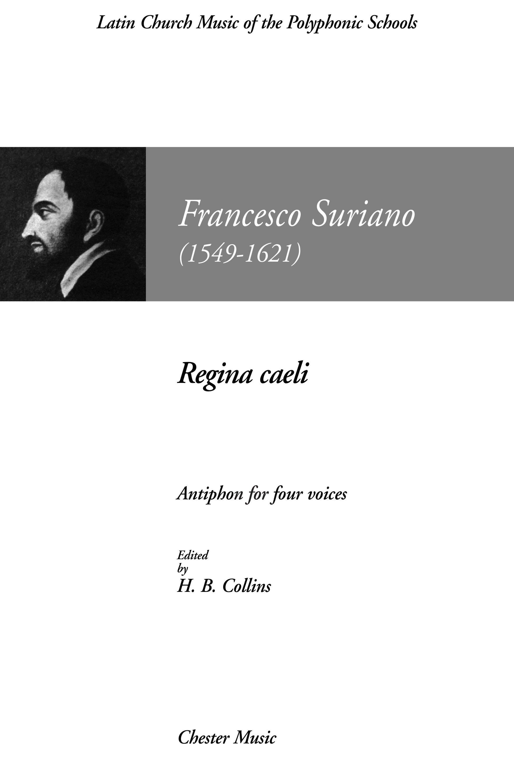 Regina Caeli de Francesco Suriano, Partition chorale pour sATB