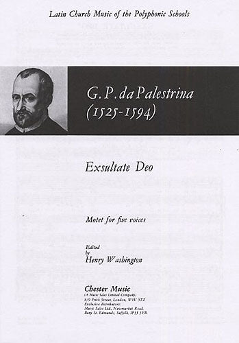 Exsultate Deo de Giovanni Palestrina, Partition chorale pour sATB