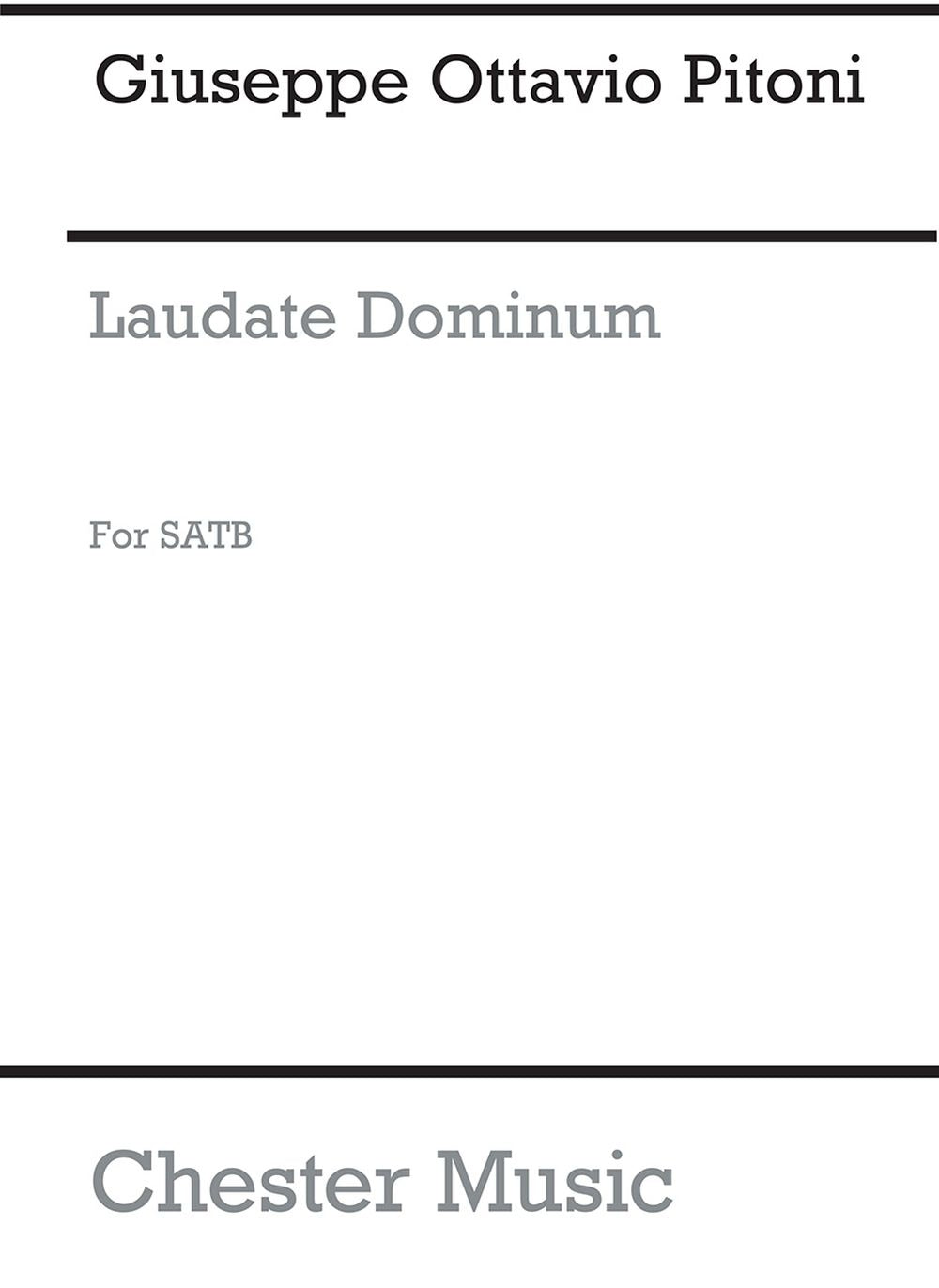 Laudate Dominum (Steele) Satb de Giuseppe Ottavio Pitoni, Partition chorale pour sATB