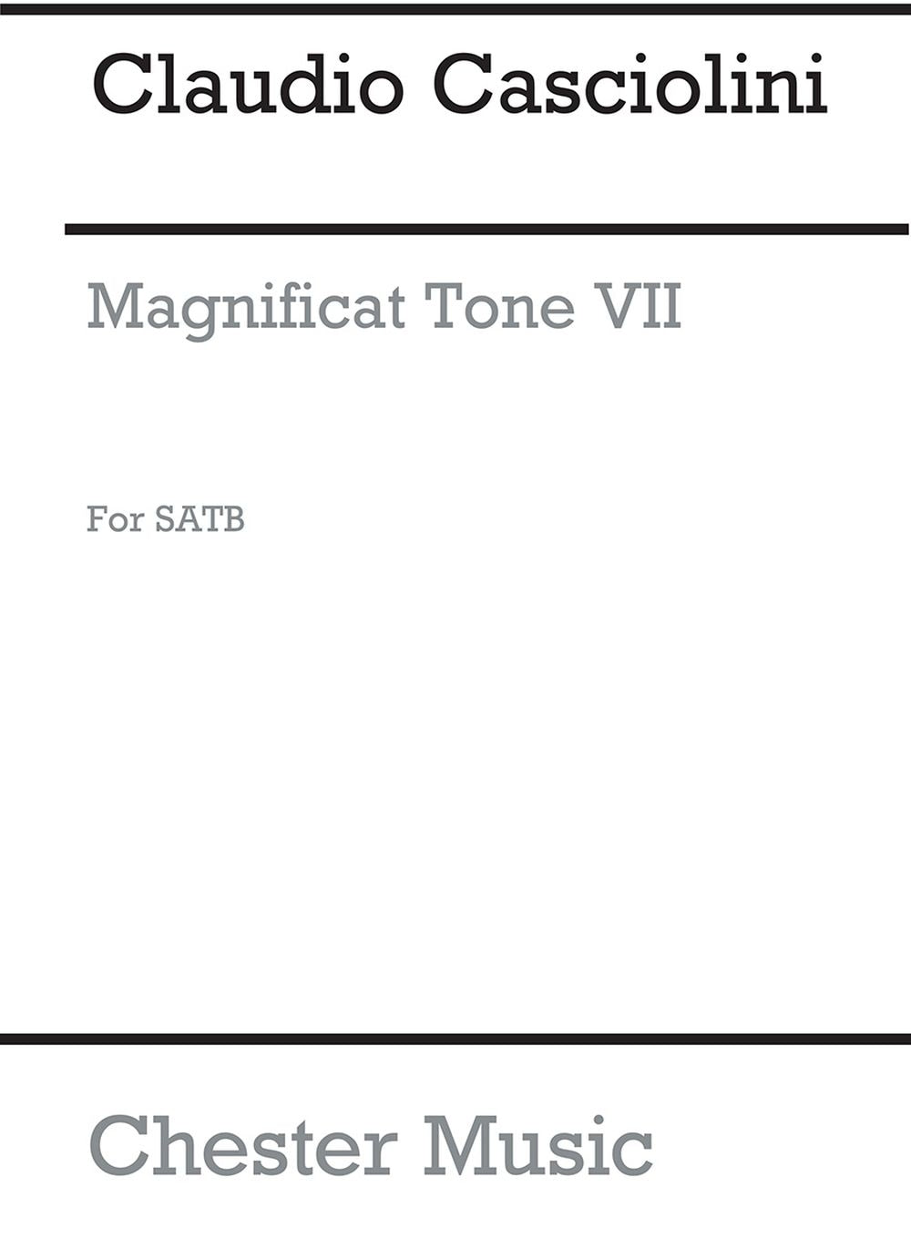 Magnificat Tone VII de Claudio Casciolini, Partition chorale pour sATB