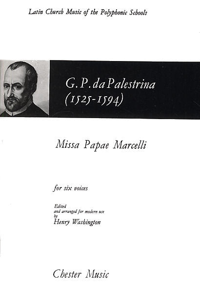 Missa Papae Marcelli de Giovanni Palestrina, Livre pour sATB