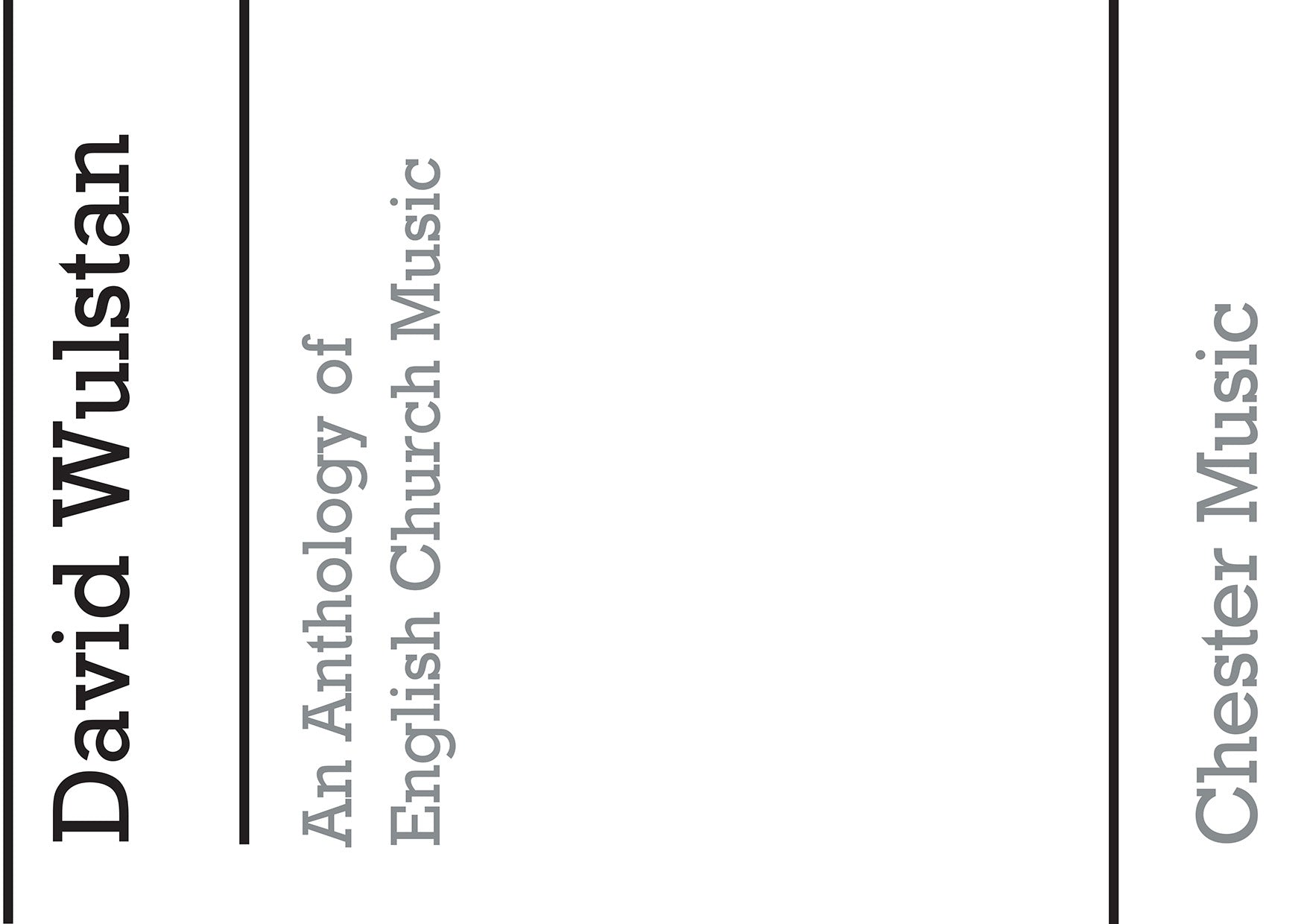 An Anthology Of English Church Music de David Wulstan, Livre pour voix