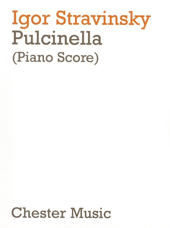 Pulcinella (Piano/Vocal Score) de Igor Stravinsky, Partition pour unison Choir and Piano