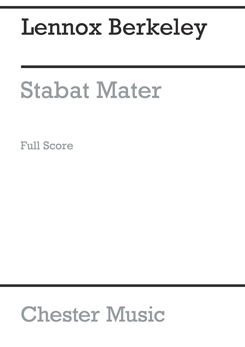 Stabat Mater Op.28 (Full Score) de Lennox Berkeley