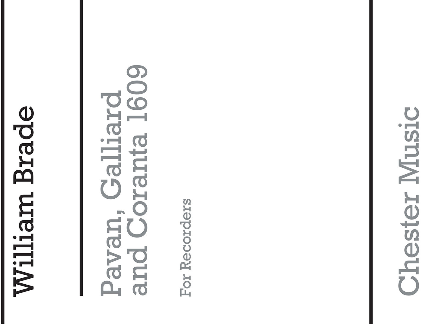 Pavane, Galliard And Corranta de William Brade, Livre pour ensemble de chambre