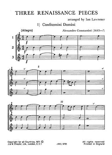 Three Renaissance Pieces Junior Music Stage 2 de Ian Lawrence, Livre pour orchestre