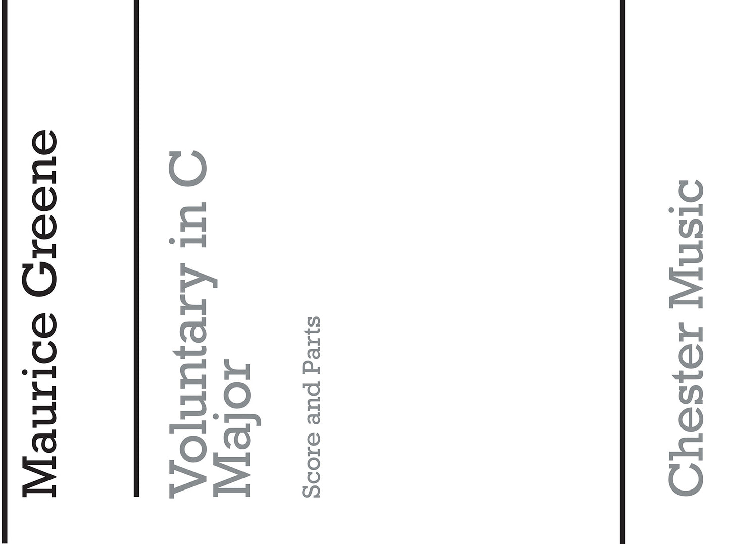 Voluntary In C Major de Maurice Greene, Livre pour ensemble de flûtes à bec